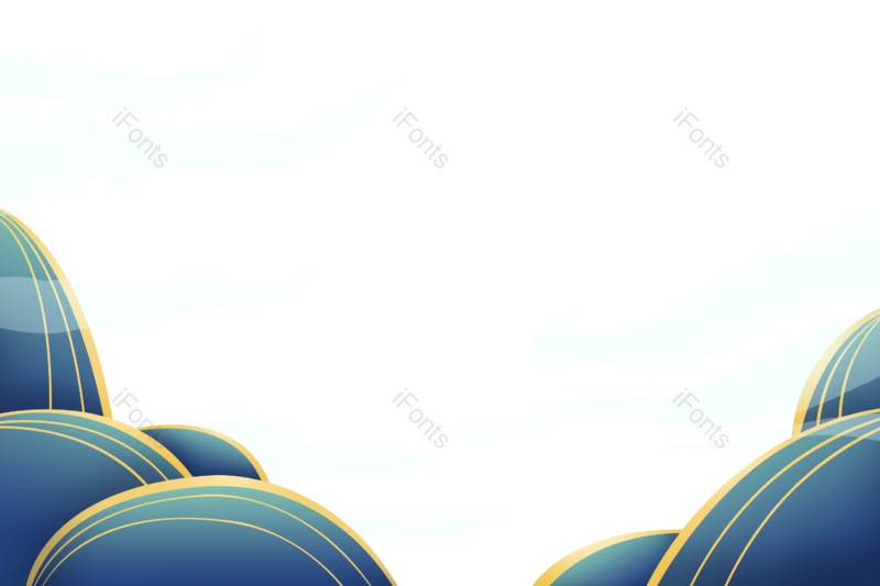 边框图片,装饰元素,祥云PNG,中国风免抠素材